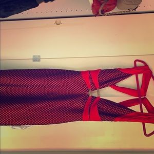 Red black wow couture